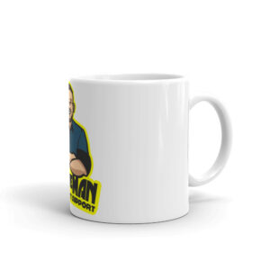 White glossy mug